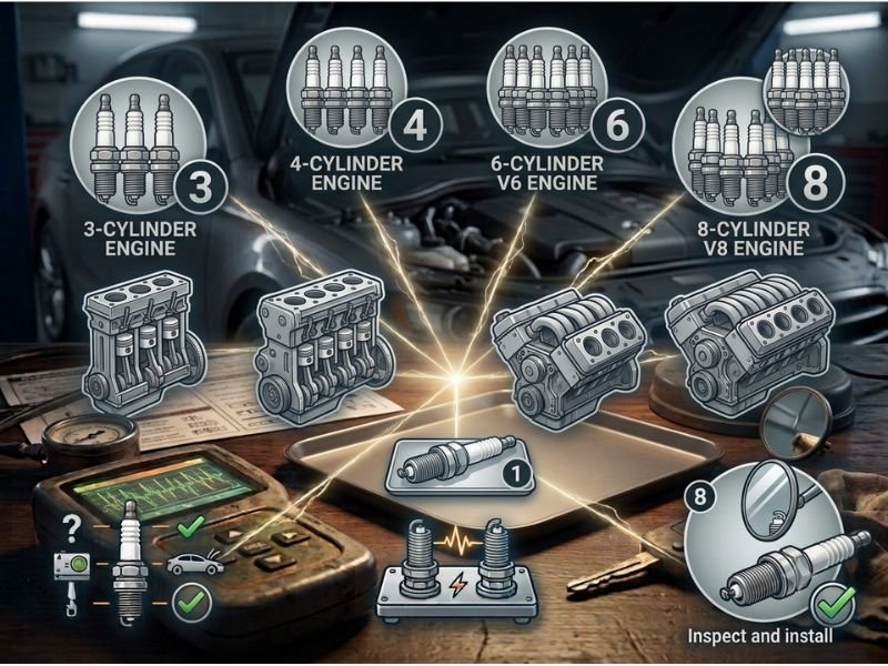 How Many Spark Plugs Are in a Car