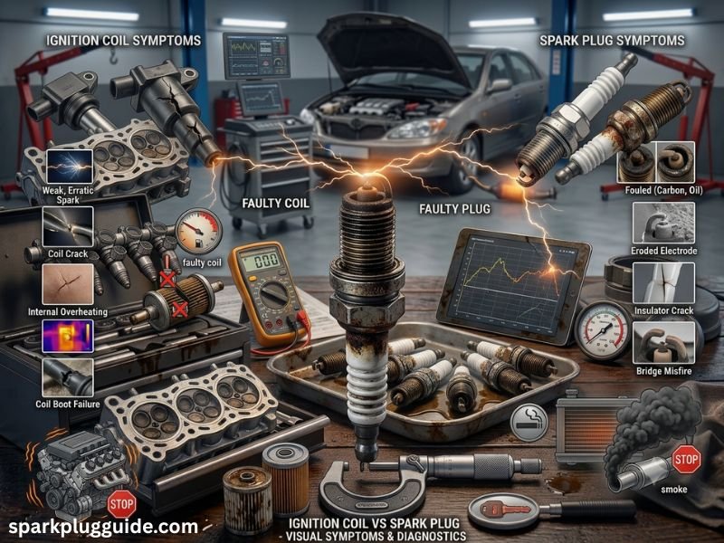 Ignition Coil vs Spark Plug Symptoms: Know the Key Differences