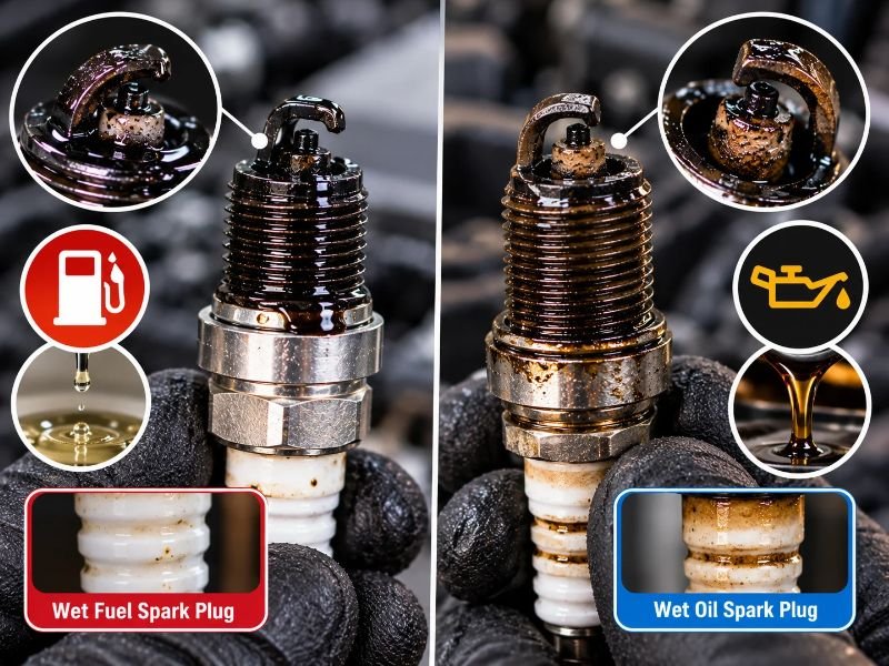 Wet Fuel Spark Plug vs Wet Oil Spark Plug