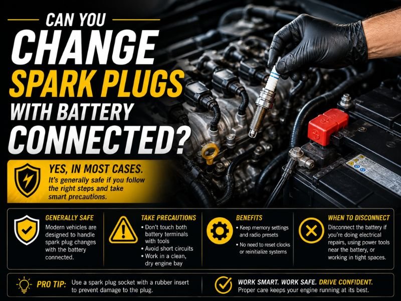 Can You Change Spark Plugs With Battery Connected? Safety Guide
