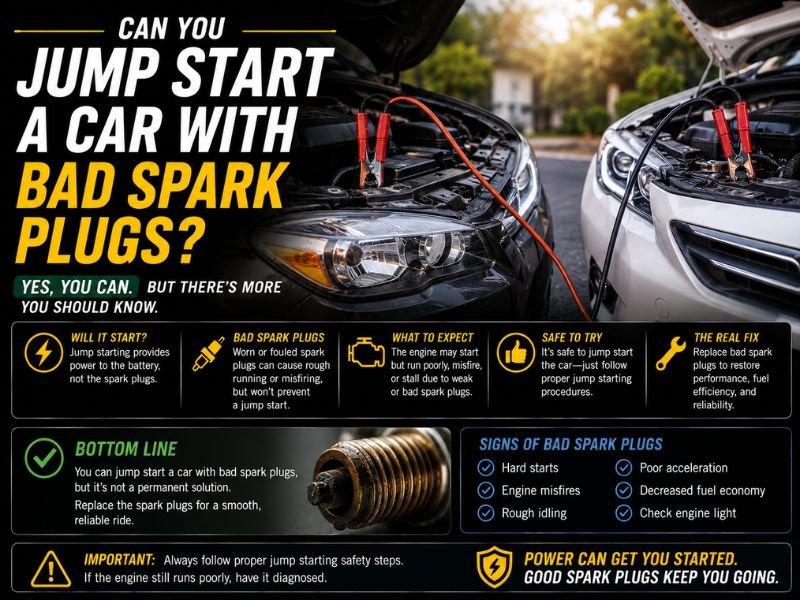 Can You Jump Start a Car With Bad Spark Plugs?