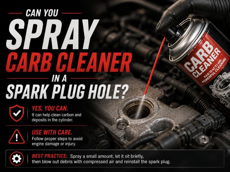 Can You Spray Carb Cleaner in a Spark Plug Hole? Safety Guide