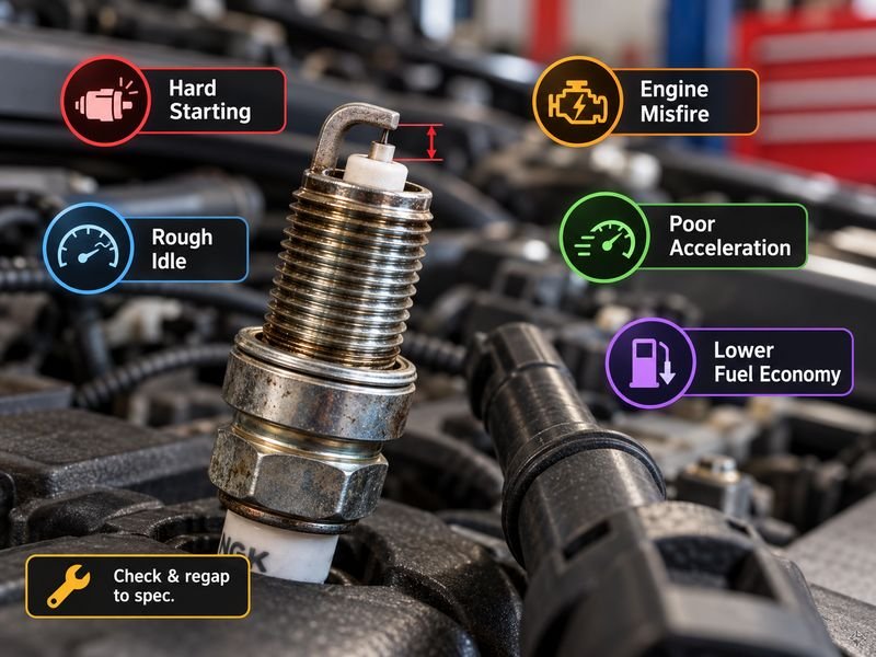 Common Symptoms of Too Much Spark Plug Gap