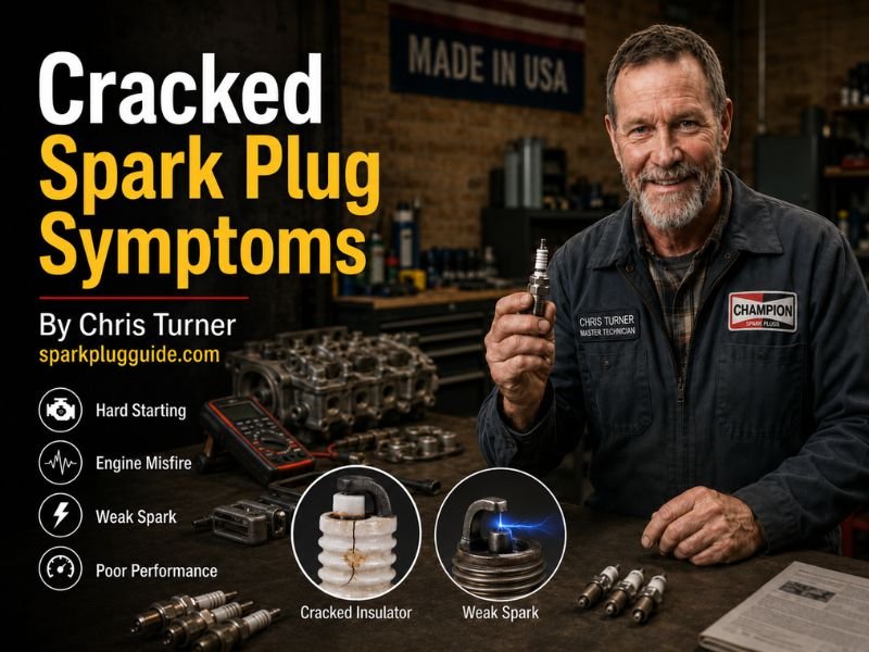 Cracked Spark Plug Symptoms