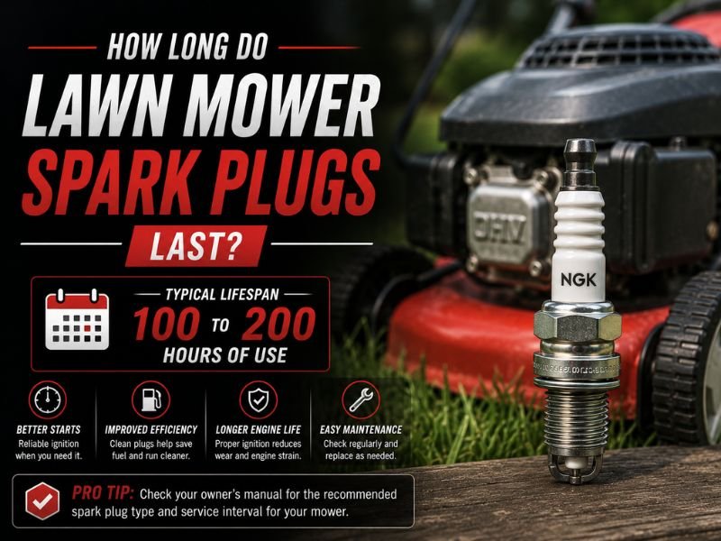 How Long Do Lawn Mower Spark Plugs Last? Typical Lifespan Guide