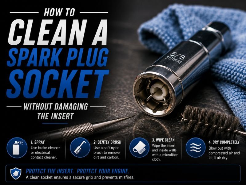 How to Clean a Spark Plug Socket Without Damaging the Insert