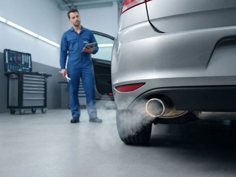 Is It Normal for Exhaust to Smoke After a Spark Plug Change?