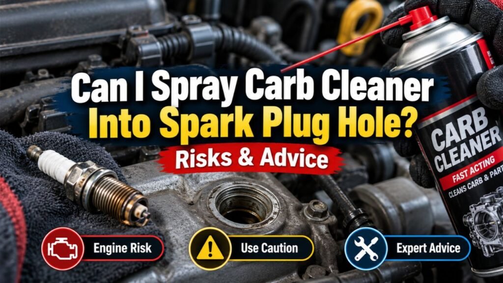 Can I Spray Carb Cleaner Into Spark Plug Hole? Risks & Advice