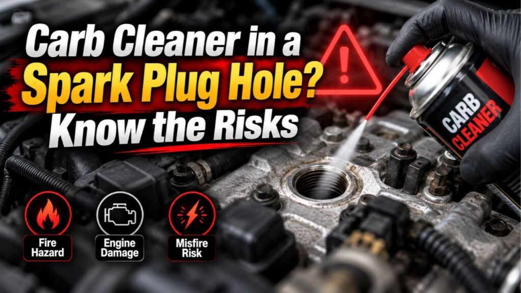 Risks of Spraying Carb Cleaner Into a Spark Plug Hole